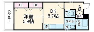 プロパティー高井田の物件間取画像